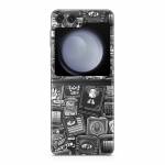 Distraction Tactic B&W Samsung Galaxy Z Flip5 Skin