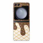 Chocolate Ice Cream Drip Samsung Galaxy Z Flip5 Skin
