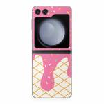 Strawberry Ice Cream Drip Samsung Galaxy Z Flip5 Skin