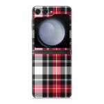 Red Plaid Samsung Galaxy Z Flip5 Skin