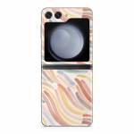 Terracotta Brushstroke Waves Samsung Galaxy Z Flip5 Skin