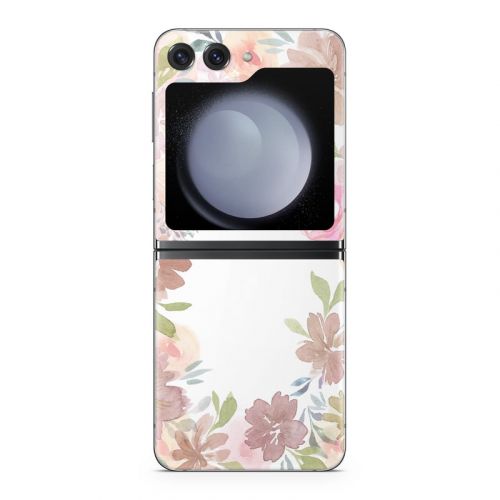 Blush Flower Frame Samsung Galaxy Z Flip5 Skin