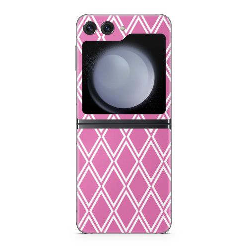 Pink Checks Samsung Galaxy Z Flip5 Skin