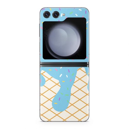 Cotton Candy Ice Cream Drip Samsung Galaxy Z Flip5 Skin