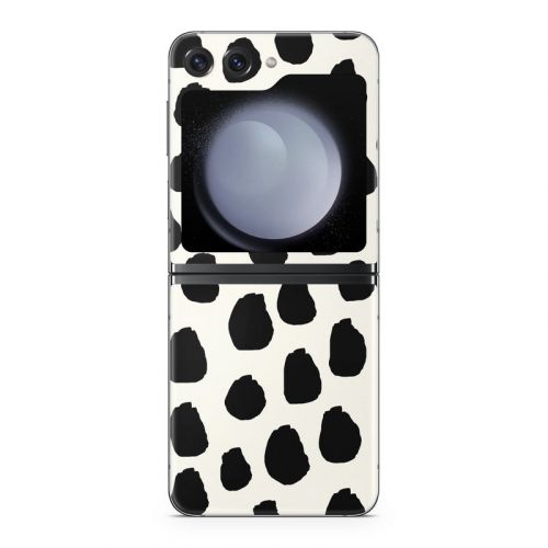 Inky Spots Cream Samsung Galaxy Z Flip5 Skin