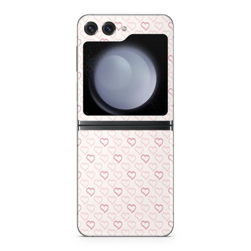 Patterned Hearts Samsung Galaxy Z Flip5 Skin