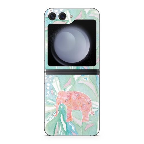 Tropical Elephant Samsung Galaxy Z Flip5 Skin