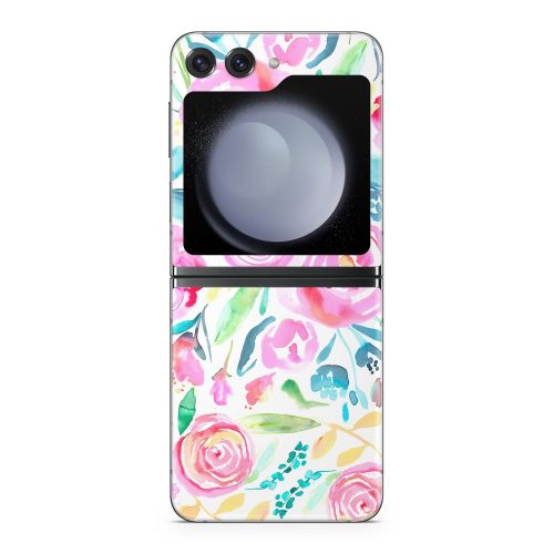 Watercolor Roses Samsung Galaxy Z Flip5 Skin