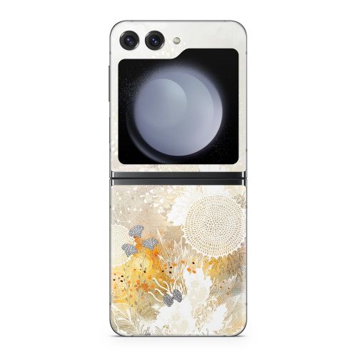 White Velvet Samsung Galaxy Z Flip5 Skin