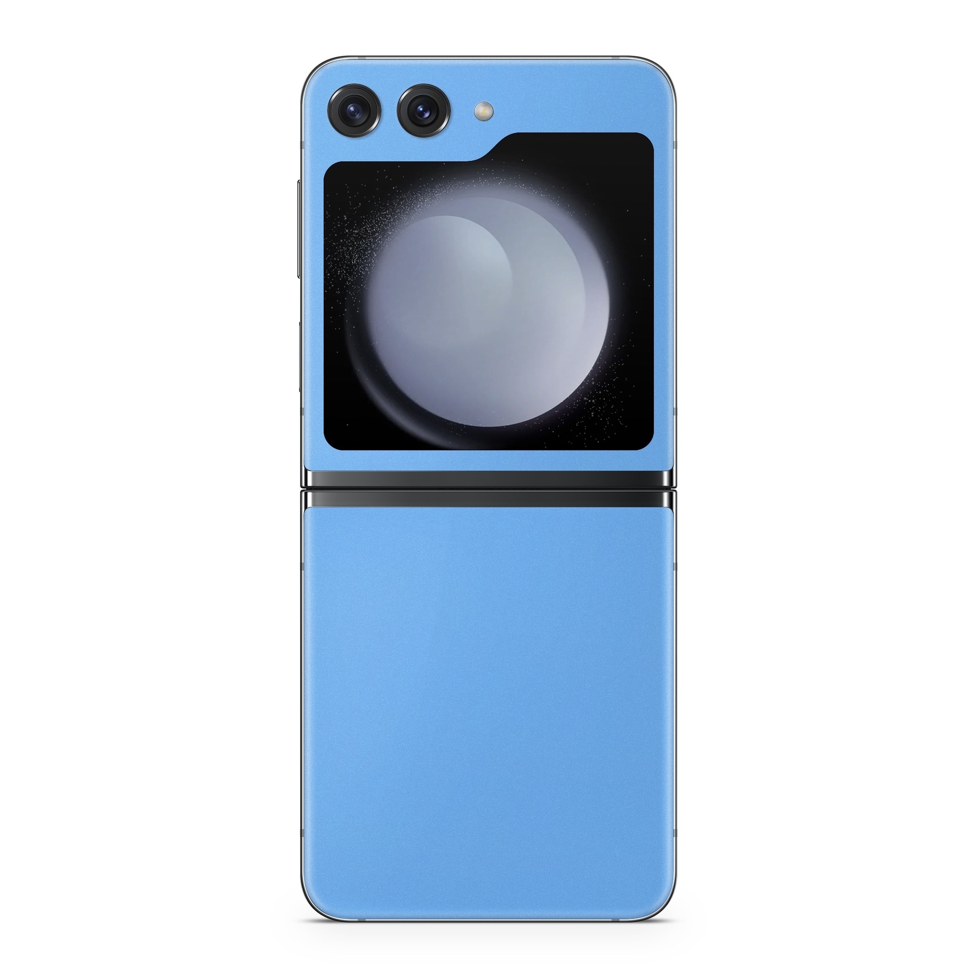 Samsung Galaxy Z Flip5 Skin design of Sky, Blue, Daytime, Aqua, Cobalt blue, Atmosphere, Azure, Turquoise, Electric blue, Calm, with blue colors