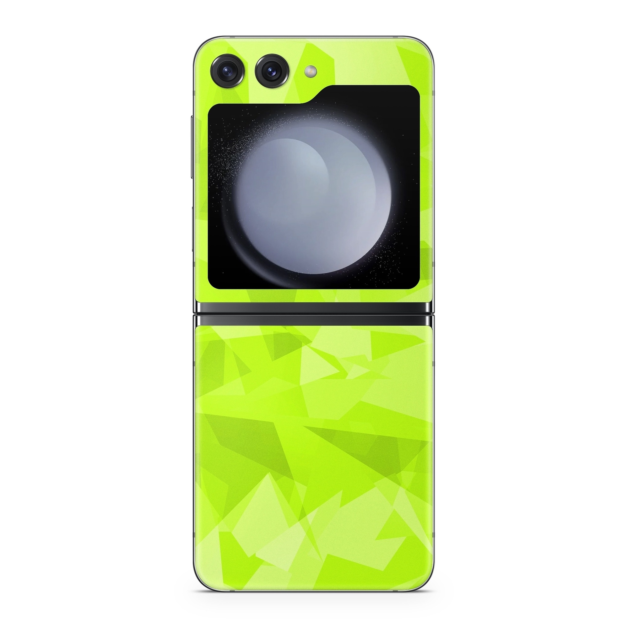 Samsung Galaxy Z Flip5 Skin design, with green colors
