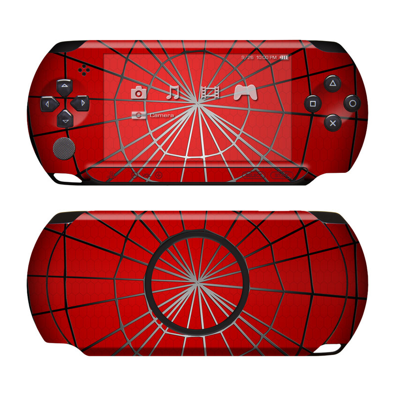 PSP Street Skin design of Red, Symmetry, Circle, Pattern, Line, with red, black, gray colors