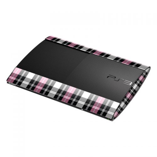 Pink Plaid PlayStation 3 Super Slim Skin
