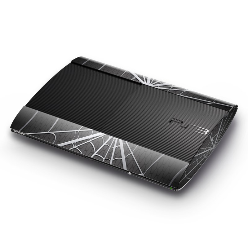 PlayStation 3 Super Slim Skin design of Red, Symmetry, Circle, Pattern, Line, with red, black, gray colors