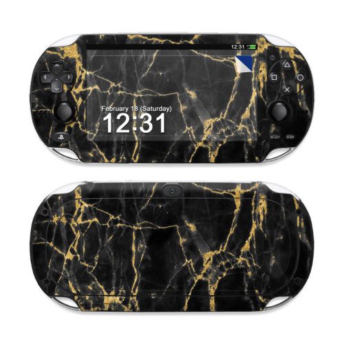 Black Gold Marble PS Vita Skin
