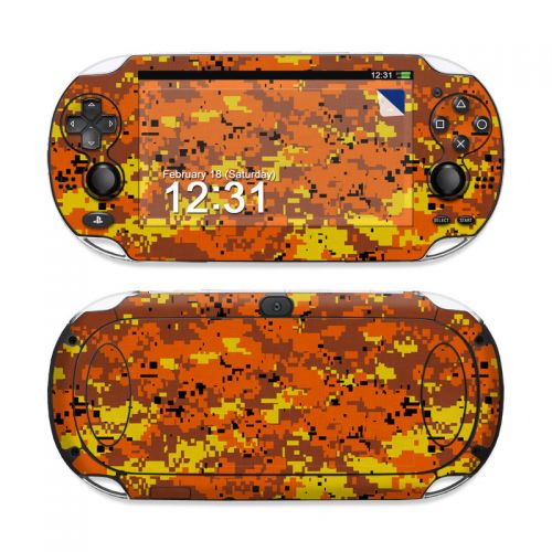 Digital Orange Camo PS Vita Skin