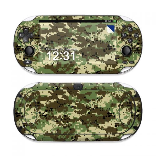 Digital Woodland Camo PS Vita Skin