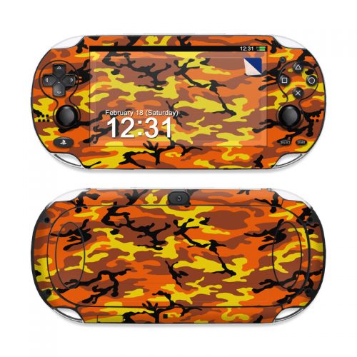 Orange Camo PS Vita Skin