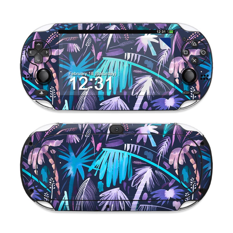 PlayStation Vita Skin design of Purple, Blue, Graffiti, Pattern, Psychedelic art, Art, Violet, Lilac, Design, Electric blue, with blue, purple, black, white, pink colors