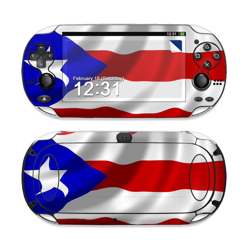PlayStation Vita Skin design of Flag, Flag of the united states, Flag Day (USA), Veterans day, Independence day, with red, blue, white colors