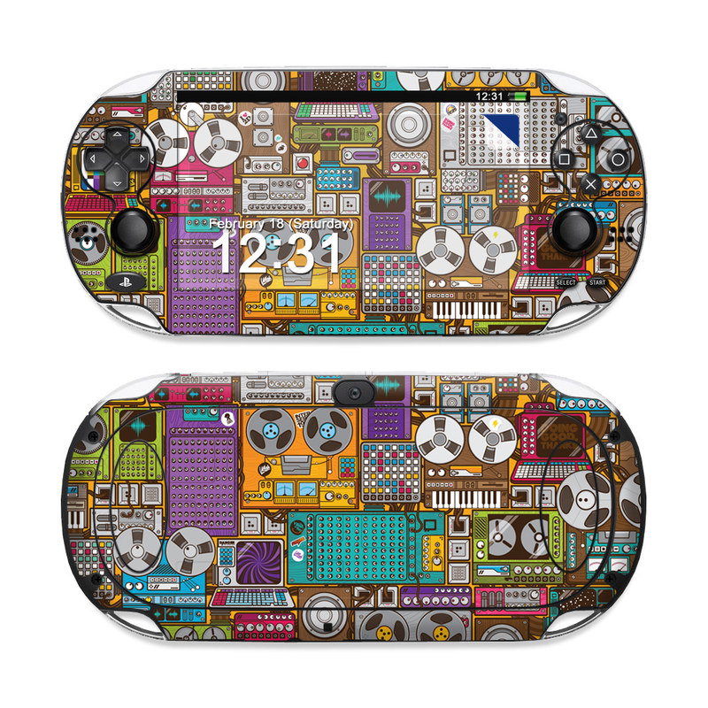 PlayStation Vita Skin design of Games, Pc game, Design, Pattern, Screenshot, Art, with gray, black, red, green, blue, purple colors