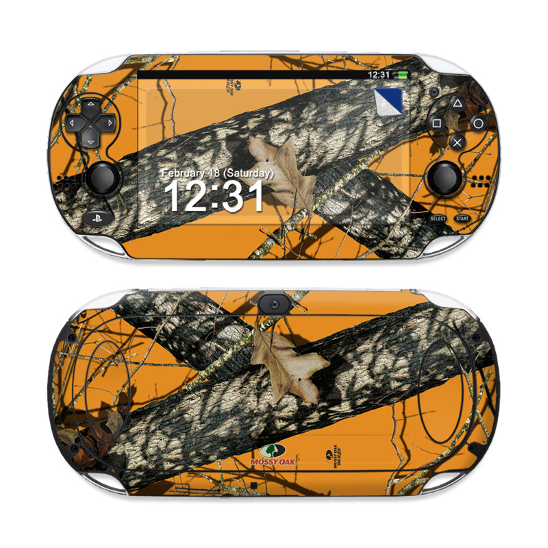 PlayStation Vita Skin design of Tree, Branch, Canoe birch, Woody plant, Plant, Leaf, Adaptation, Wildlife, Trunk, Birch family, with green, black, gray, red colors