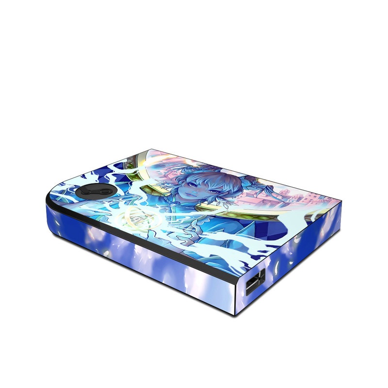 Valve Steam Link Skin design of Cg artwork, Anime, Cartoon, Sky, Long hair, Illustration, Fictional character, Black hair, Art, with blue, purple, pink, white, yellow colors