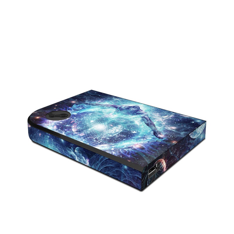 Valve Steam Link Skin design of Outer space, Astronomical object, Universe, Space, Sky, Atmosphere, Fractal art, Nebula, Science, Star, with blue, black, red, yellow, white colors