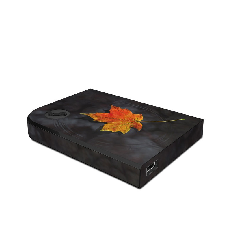 Valve Steam Link Skin design of Leaf, Maple leaf, Tree, Black maple, Sky, Yellow, Deciduous, Orange, Autumn, Red, with black, red, green colors