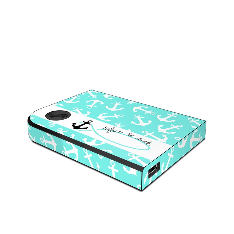 Valve Steam Link Skin design of Text, Turquoise, Aqua, Font, Teal, Pattern, Line, Design, Illustration, with gray, white, blue, green colors