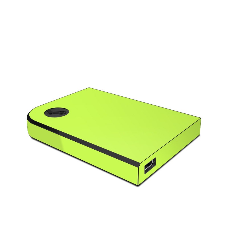Valve Steam Link Skin design of Green, Yellow, Text, Leaf, Font, Grass, with green colors