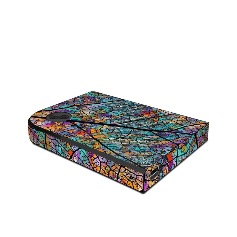 Valve Steam Link Skin design of Pattern, Colorfulness, Line, Branch, Tree, Leaf, Design, Visual arts, Glass, Plant, with black, gray, red, blue, green colors