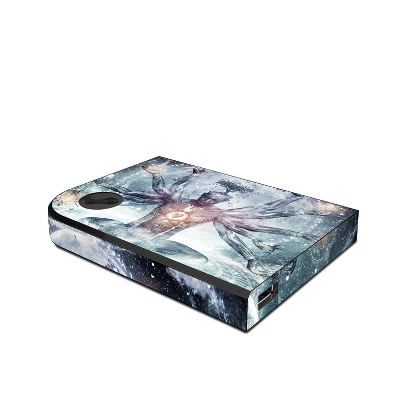 Valve Steam Link Skin design of Mythology, Cg artwork, Water, Illustration, Fictional character, Space, Graphics, Art, Graphic design, with blue, red, orange, black, white colors