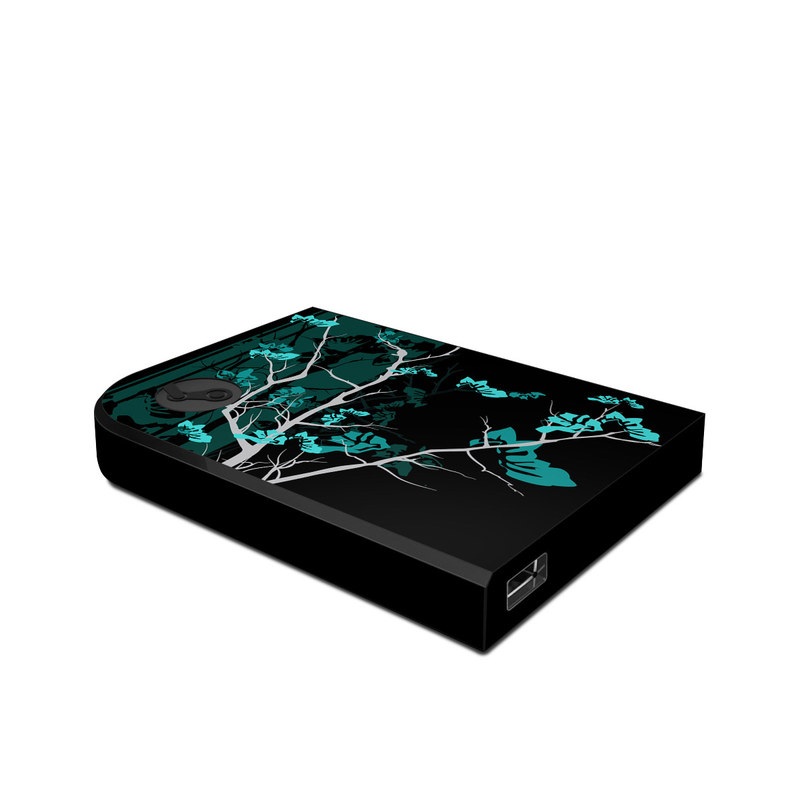 Valve Steam Link Skin design of Branch, Black, Blue, Green, Turquoise, Teal, Tree, Plant, Graphic design, Twig, with black, blue, gray colors