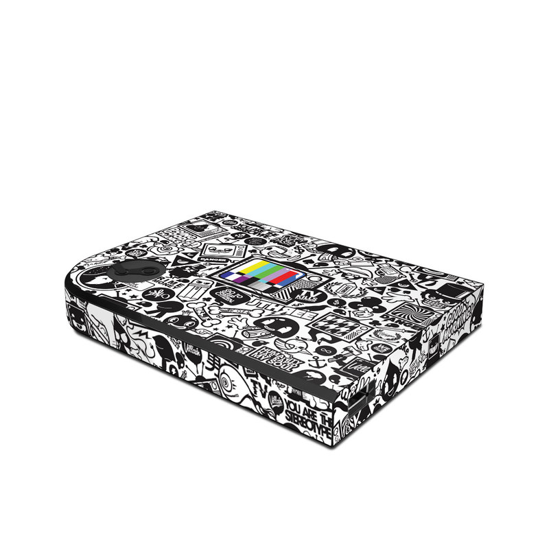 Valve Steam Link Skin design of Pattern, Drawing, Doodle, Design, Visual arts, Font, Black-and-white, Monochrome, Illustration, Art, with gray, black, white colors