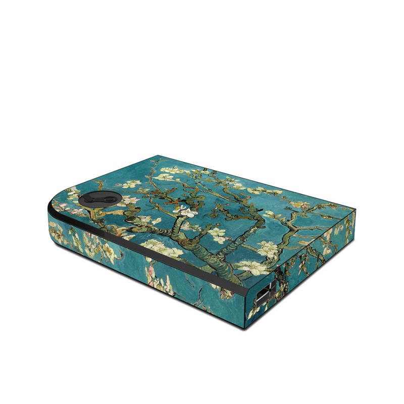 Valve Steam Link Skin design of Tree, Branch, Plant, Flower, Blossom, Spring, Woody plant, Perennial plant, with blue, black, gray, green colors