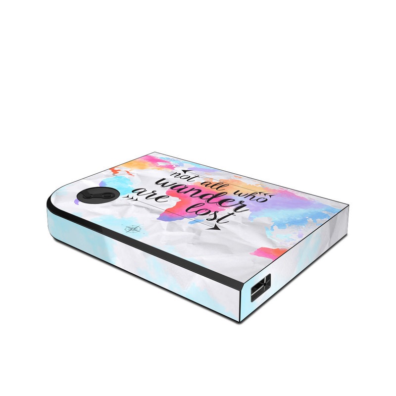 Valve Steam Link Skin design of Font, Text, Calligraphy, Graphics, with black, white, orange, pink, red, blue, purple, yellow colors