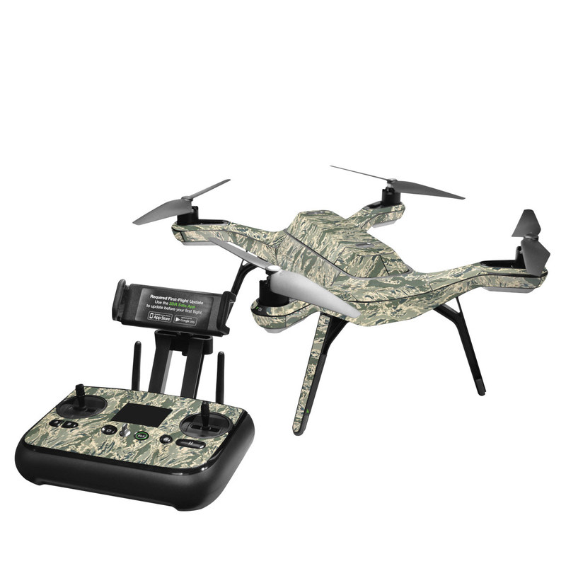 3DR Solo Skin design of Pattern, Grass, Plant, with gray, green colors