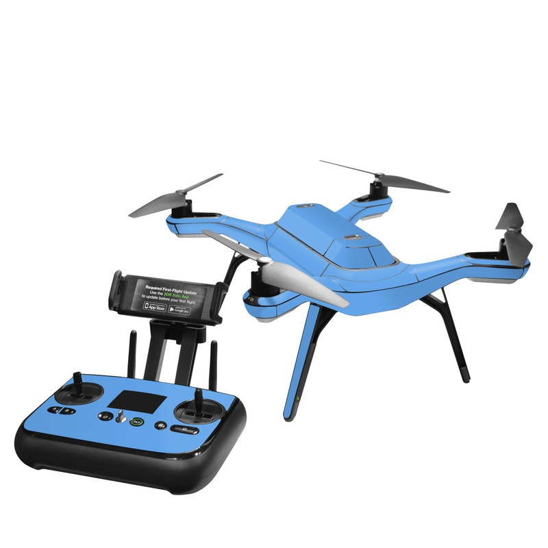 3DR Solo Skin design of Sky, Blue, Daytime, Aqua, Cobalt blue, Atmosphere, Azure, Turquoise, Electric blue, Calm with blue colors