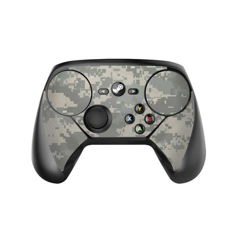 Valve Steam Controller Skin design of Military camouflage, Green, Pattern, Uniform, Camouflage, Design, Wallpaper, with gray, green colors