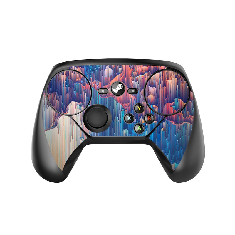 Valve Steam Controller Skin design of Blue, Turquoise, Formation, Sky, Design, City, Geology, Photography, Stock photography, Landscape, with blue, yellow, orange, red, pink colors
