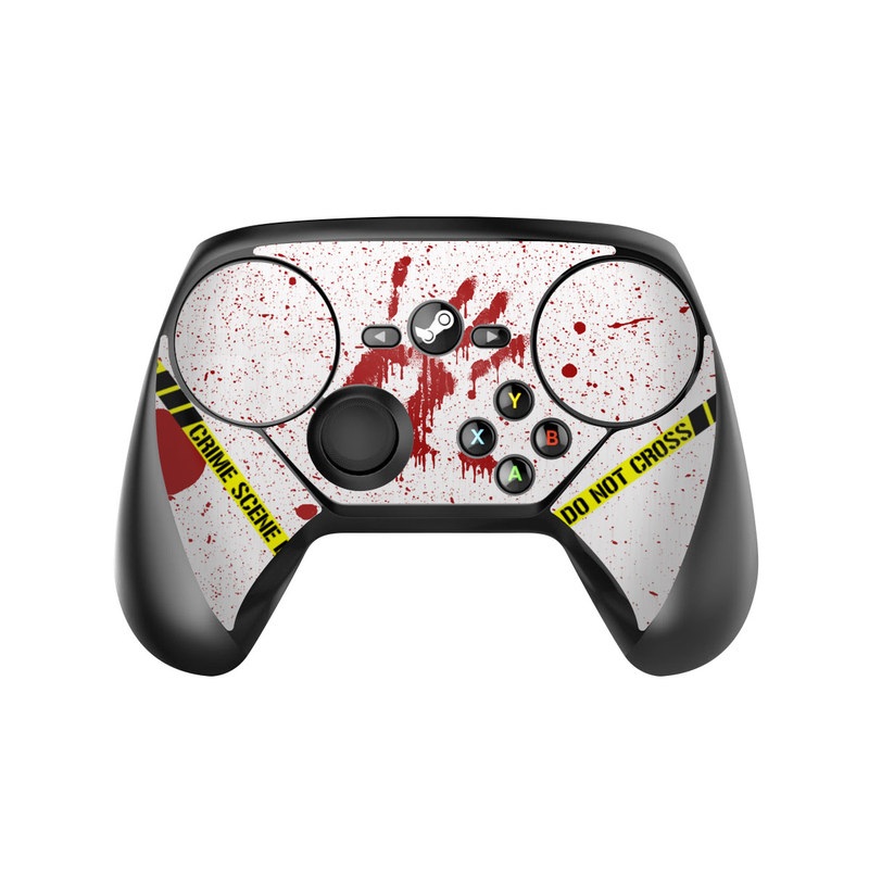 Valve Steam Controller Skin design of Text, Font, Red, Graphic design, Logo, Graphics, Brand, Banner, with white, red, yellow, black colors