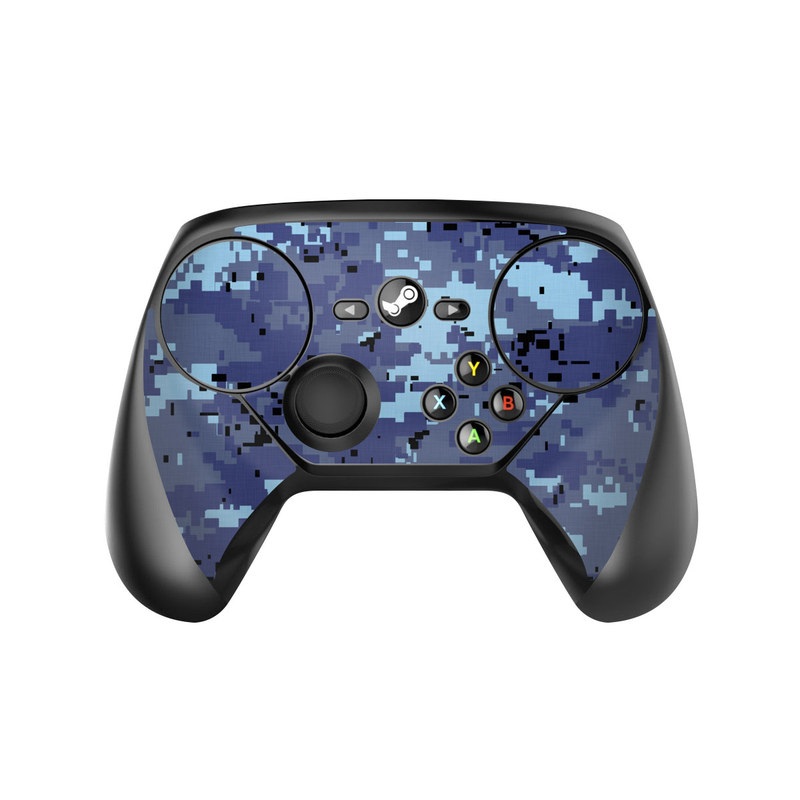 Valve Steam Controller Skin design of Blue, Purple, Pattern, Lavender, Violet, Design, with blue, gray, black colors