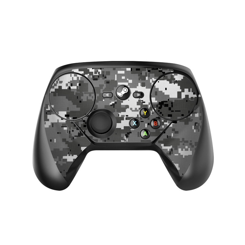 Valve Steam Controller Skin design of Military camouflage, Pattern, Camouflage, Design, Uniform, Metal, Black-and-white, with black, gray colors