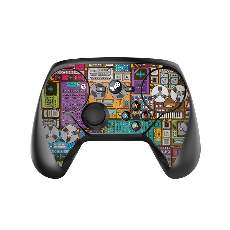 Valve Steam Controller Skin design of Games, Pc game, Design, Pattern, Screenshot, Art, with gray, black, red, green, blue, purple colors