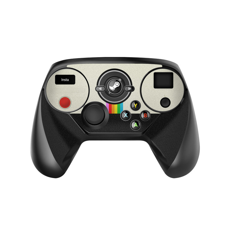 Valve Steam Controller Skin design of Cameras & optics, Camera, Technology, Circle, Electronic device, Electronics, Colorfulness with gray, black, red colors