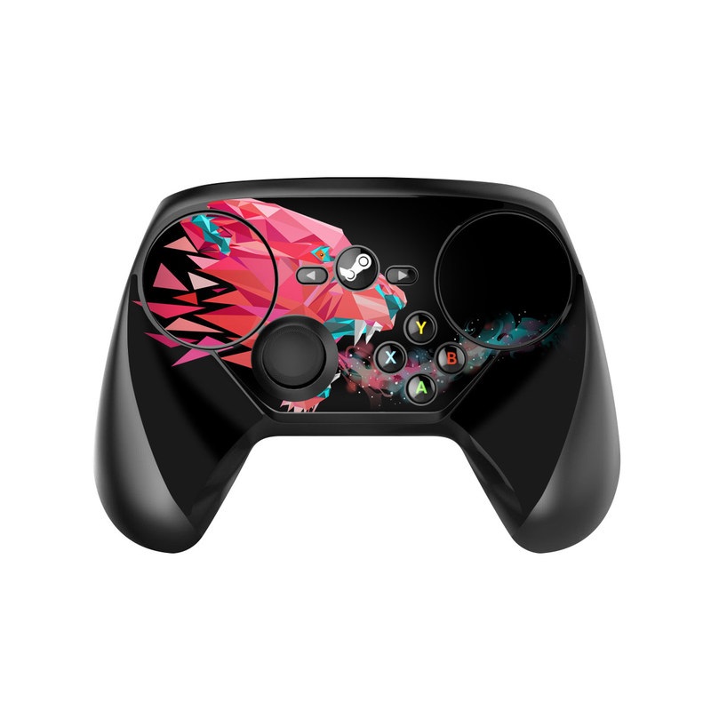 Valve Steam Controller Skin design of Pink, Graphic design, Illustration, Design, Organism, Graphics, Font, Art, Animation, Pattern, with black, red, pink, gray colors