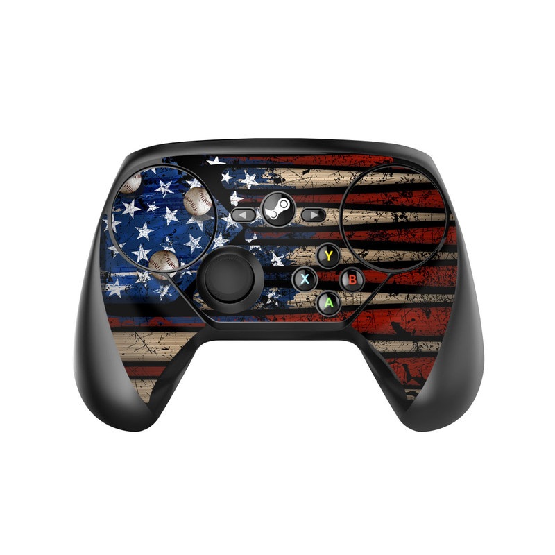 Valve Steam Controller Skin design of Baseball bat, Baseball equipment, with black, red, gray, green, blue colors