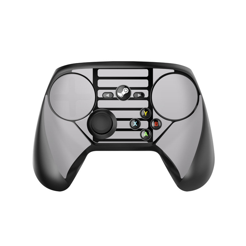 Valve Steam Controller Skin design of Text, Black, Font, Logo, Line, Design, Material property, Pattern, Brand, Technology, with black, gray, red colors