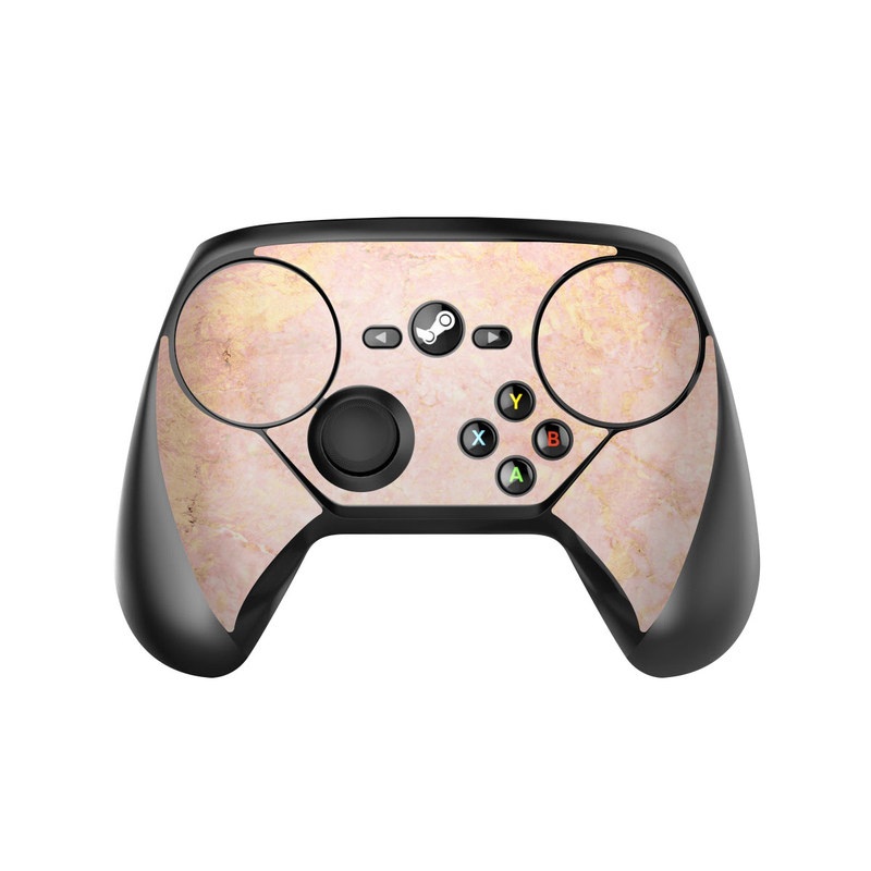 Valve Steam Controller Skin design of Pink, Peach, Wallpaper, Pattern, with pink, yellow, orange colors